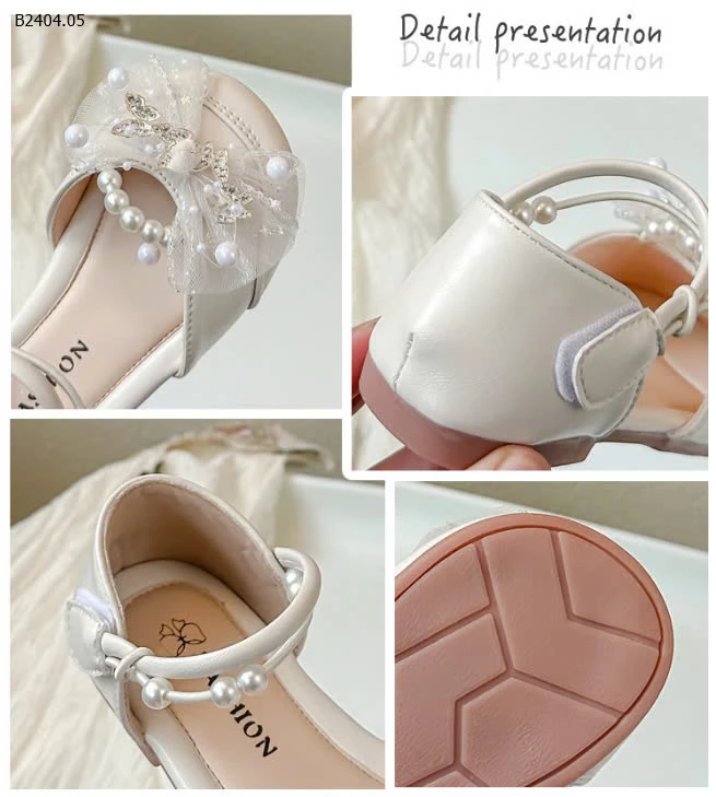 GIÀY BÚP BÊ NƠ NGỌC CHO BÉ GÁI -sỉ Sz 23-30 : 137k             Sz 31-34 : 145k