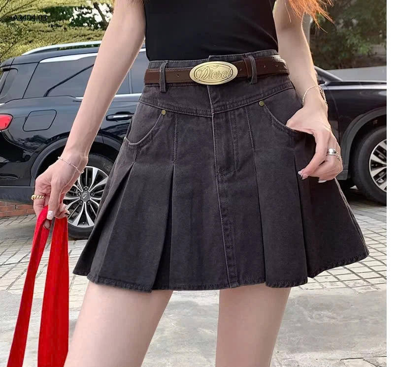VÁY DENIM XẾP LY NỮ -sỉ 145k