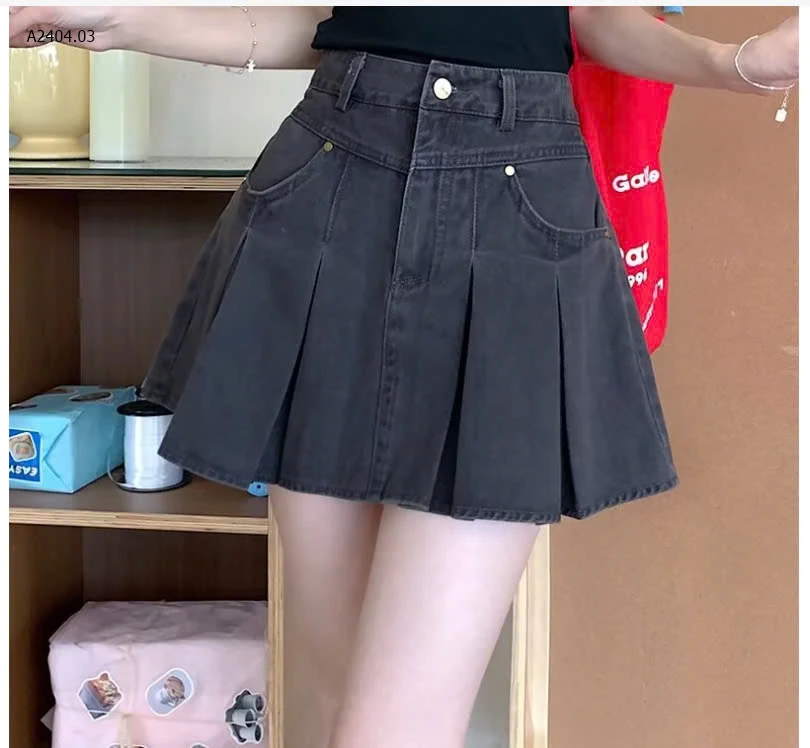 VÁY DENIM XẾP LY NỮ -sỉ 145k