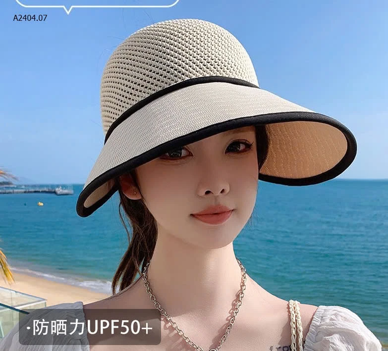 MŨ NẮNG NỬA ĐẦU VÀNH RỘNG-sỉ 48k