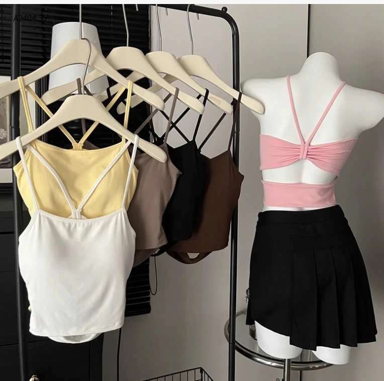 ÁO NƠ HỞ LƯNG KÈM BRA K CẦN MẶC ÁO NGỰC-sỉ 52k