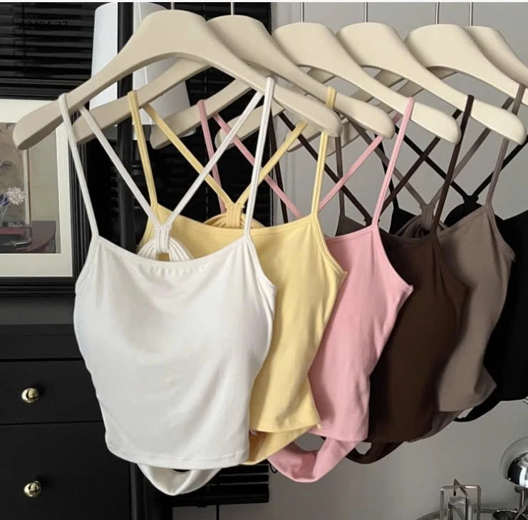 ÁO NƠ HỞ LƯNG KÈM BRA K CẦN MẶC ÁO NGỰC-sỉ 52k