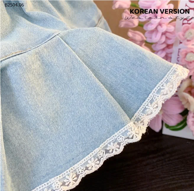 CHÂN VÁY JEANS NƠ BÉ GÁI-sỉ 120k