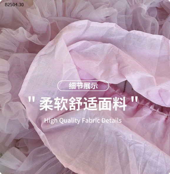 CHÂN VÁY TUTU TẦNG XÒE BÉ GÁI-sỉ Màu 1,3,4 : 173k                  Màu 2 : 205k 