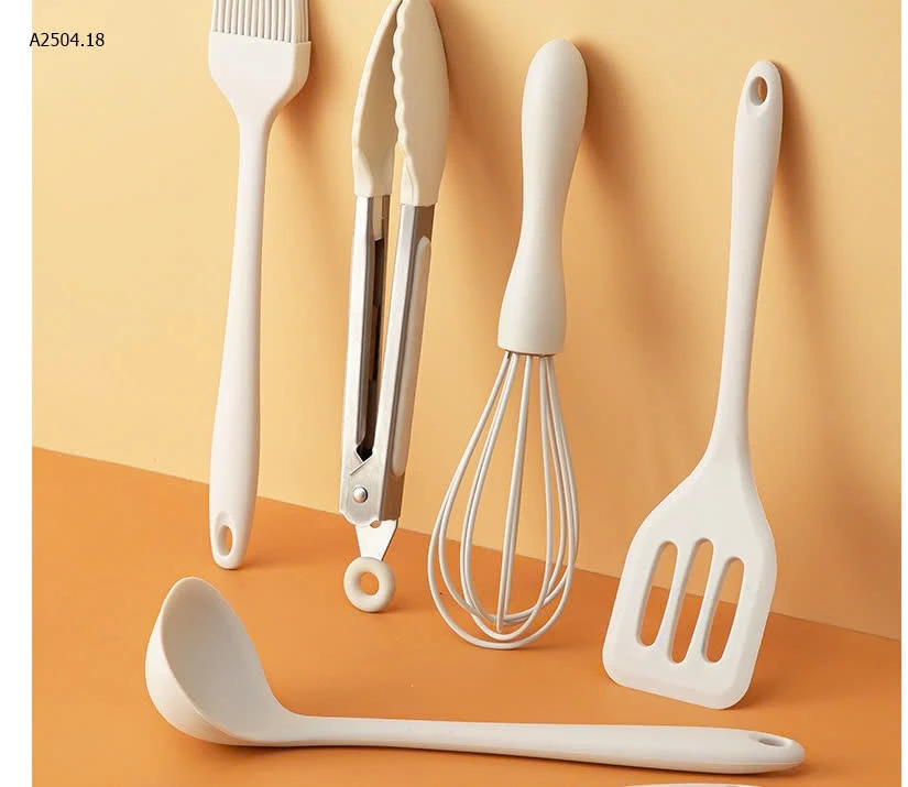 BỘ DỤNG CỤ BẾP NẤU ĂN, LÀM BÁNH 06 MÓN SILICONE -sỉ 75k/set 6 món 