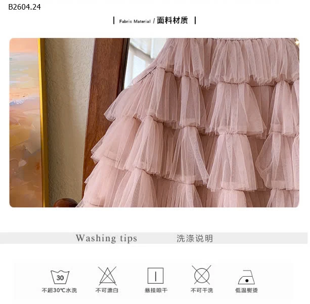 VÁY DÂY VOAN TẦNG BG-sỉ 186k