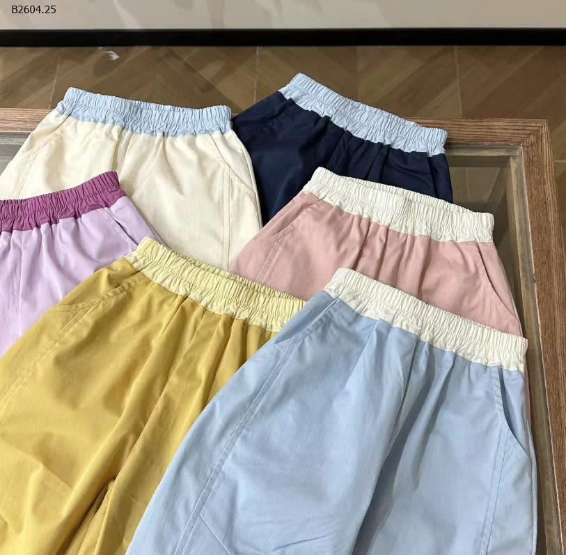 QUẦN SUÔNG PHỐI MÀU CẠP CHUN -sỉ sz 90 : 148k            sz 100-140 : 160k 