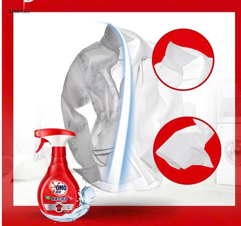 CHAI XỊT TẨY VẾT BẨN TRÊN QUẦN ÁO-sỉ 125k