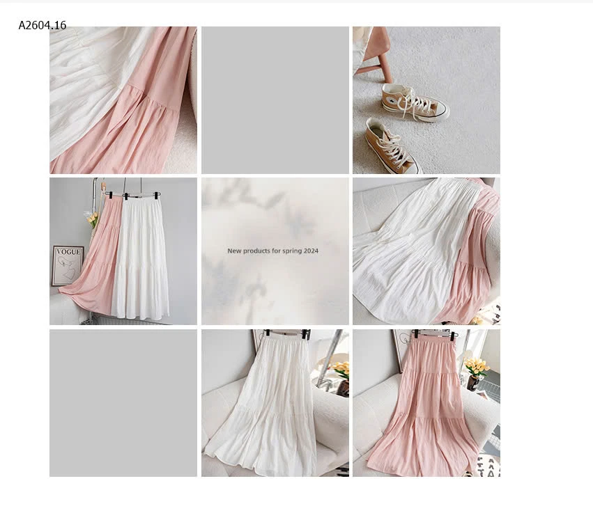 CHÂN VÁY LƯNG CHUN CHO NỮ-sỉ 99k 