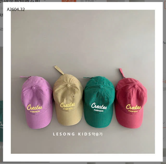 MŨ KẾT THÊU CHỮ CREATES-sỉ 89k