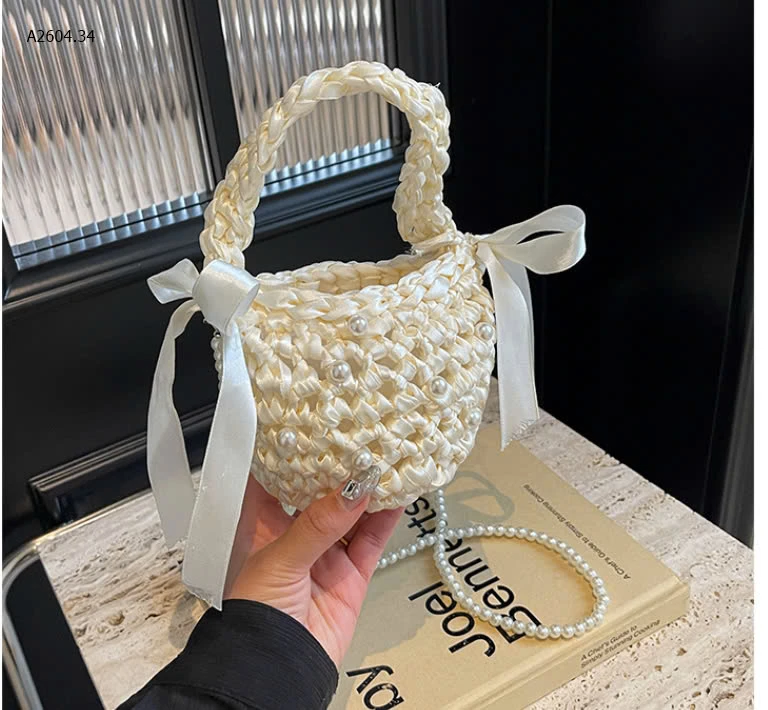 TÚI ĐEO CHÉO NƠ DỆT RỖNG-sỉ 109k