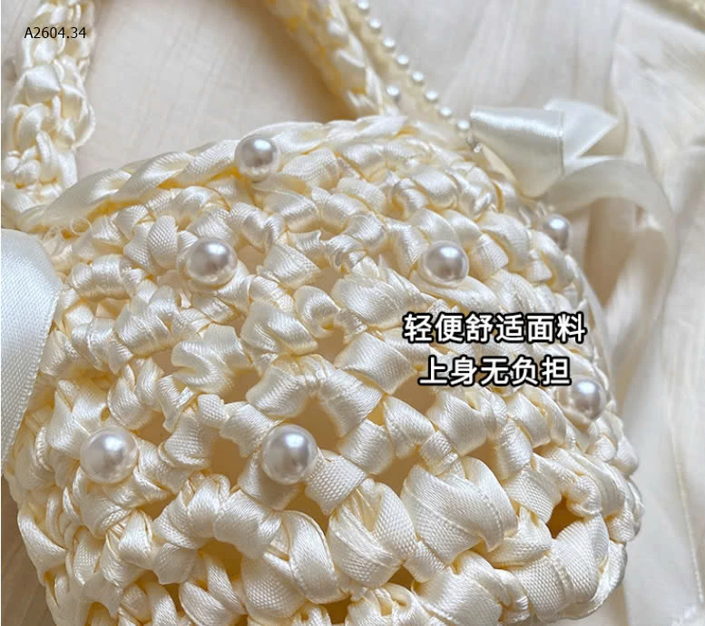 TÚI ĐEO CHÉO NƠ DỆT RỖNG-sỉ 109k