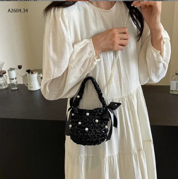 TÚI ĐEO CHÉO NƠ DỆT RỖNG-sỉ 109k