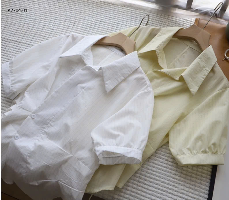 ÁO SƠ MI NGẮN TAY CÁCH ĐIỆU -sỉ 163k