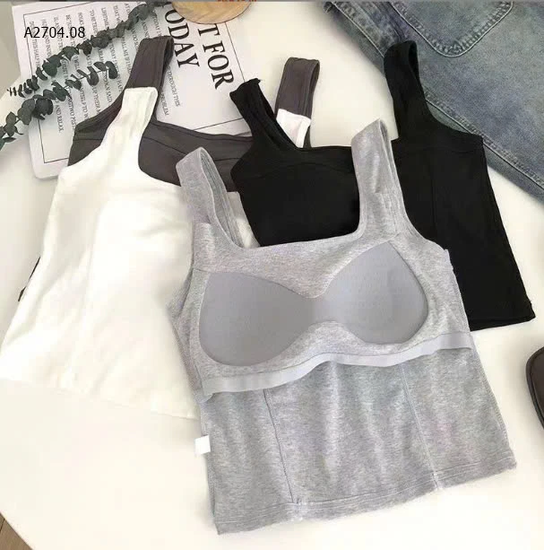 ÁO BA LỖ NỮ CỔ VUÔNG KÈM BRA-sỉ 55k