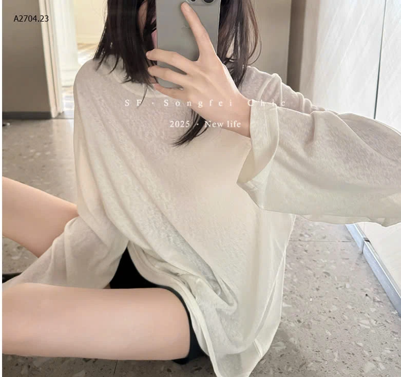 ÁO THUN MỎNG DÀI TAY CHO NỮ -sỉ 110k