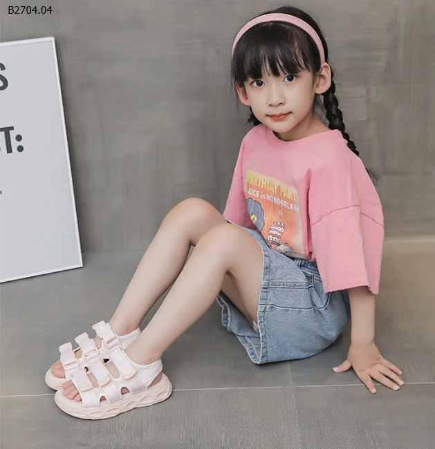 Sandal thể thao bé gái – Êm chân, xinh xắn, siêu tiện lợi-sỉ Sz 26-31 : 134k           Sz 32-37 : 138k 
