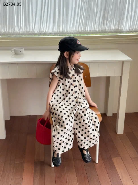 Jumpsuit Chấm Bi Cực Xinh5-sỉ 198k