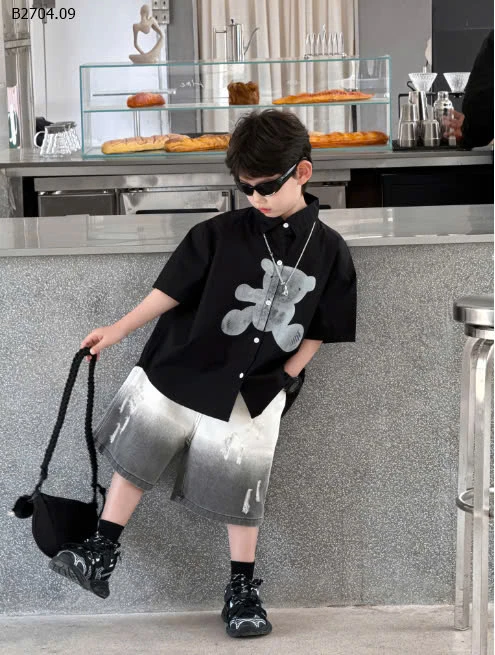 Áo sơ mi gấu -sỉ 150k