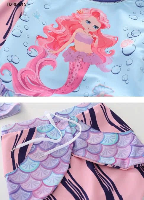 SET BỘ BƠI NÀNG TIÊN CÁ CHO BÉ GÁI-sỉ 193k