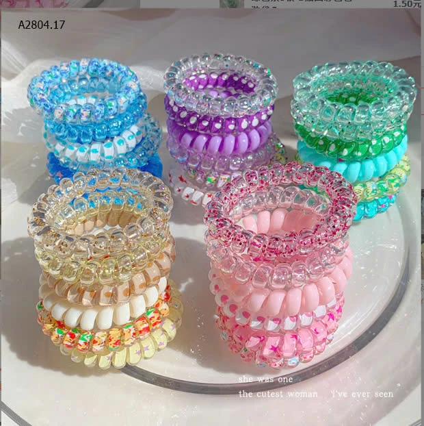 SET 6 DÂY BUỘC TÓC CHO NỮ -sỉ 28k/set 6c 