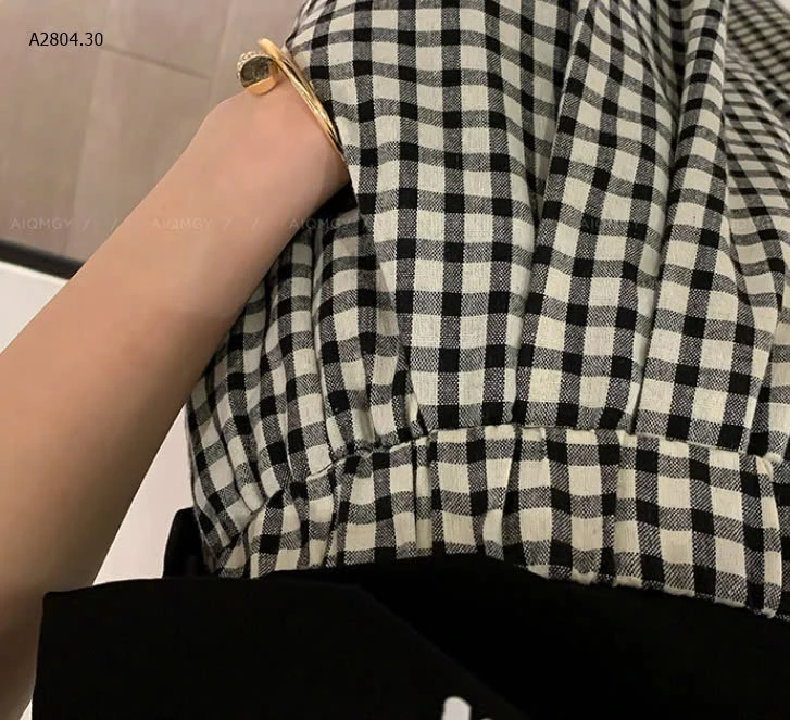 QUẦN DÁNG RỘNG KẺ CARO CHO NỮ-sỉ 144k