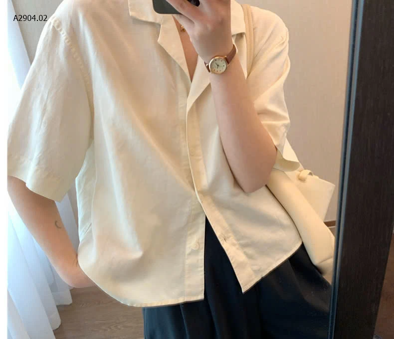 ÁO SƠ MI TAY NGẮN NỮ -sỉ 163k