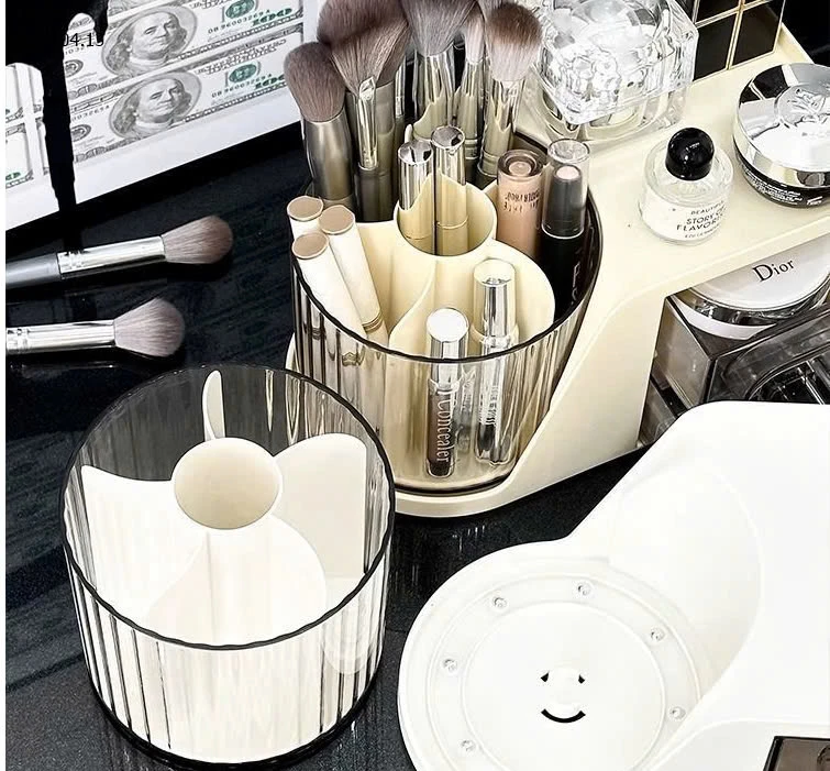 Hộp Bút Để Bàn Xoay 360 Độ, Hộp Đựng Bút Để Bàn Học Kèm Ngăn Kéo -sỉ 70k