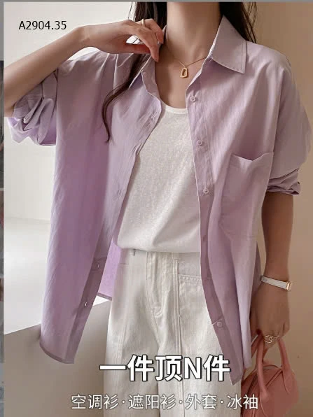 ÁO SƠ MI TRƠN CHO NỮ -sỉ 151k