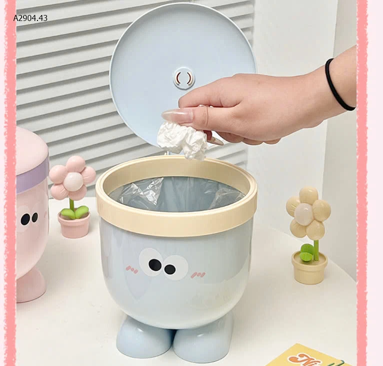 THÙNG ĐỰNG RÁC MINI ĐỂ BÀN-sỉ 75k/set 2c mix màu