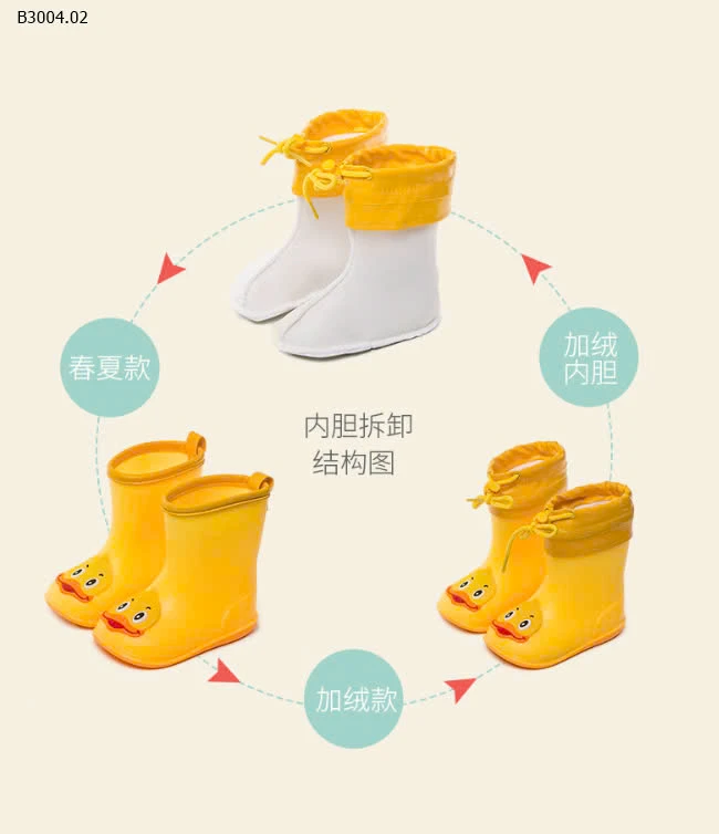 GIÀY ĐI MƯA HÌNH THÚ CƯNG CHO BÉ-sỉ 78k