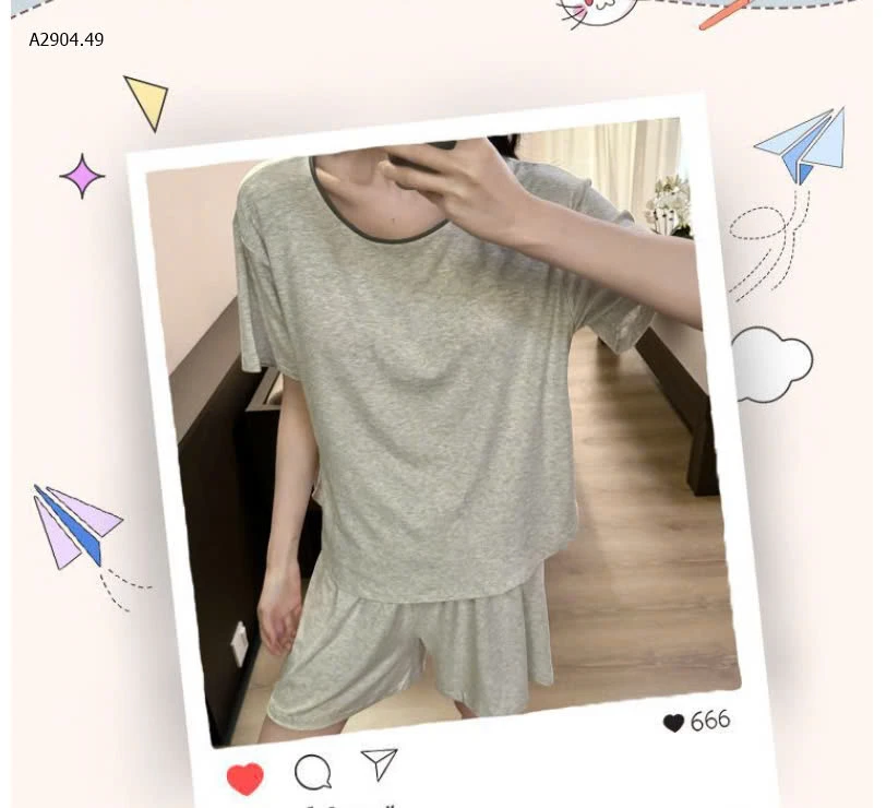 BỘ MẶC NHÀ TRƠN CHO NỮ -sỉ 183k