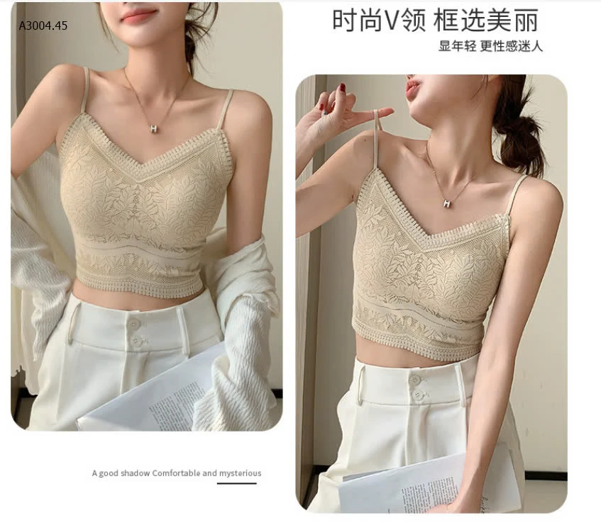 ÁO 2 DÂY REN LIỀN BRA-sỉ 115k