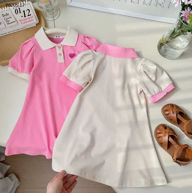 VÁY POLO THÊU TIM -sỉ 132k