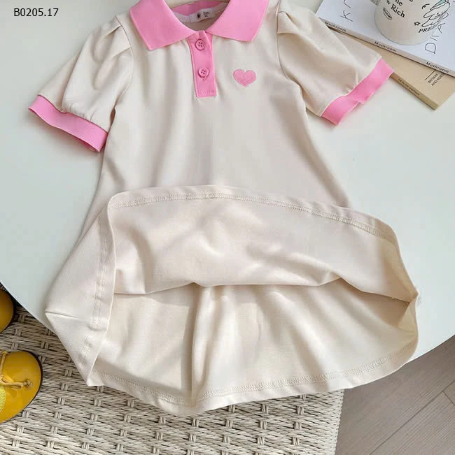 VÁY POLO THÊU TIM -sỉ 132k