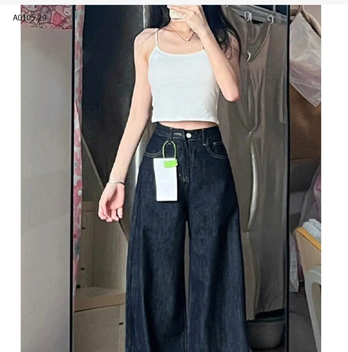 QUẦN JEAN XANH ĐẬM ỐNG LOE-sỉ 150k