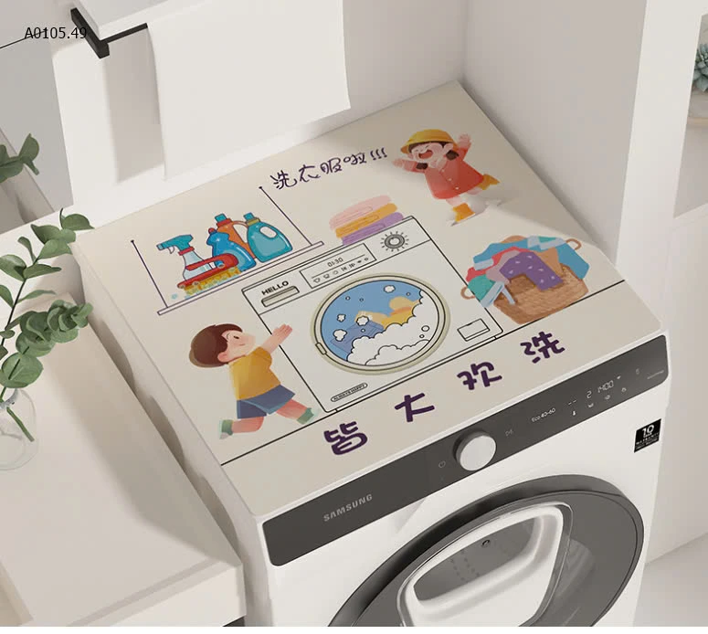 THẢM CHE BỤI MÁY GIẶT TỦ LẠNH CỰC XINH-sỉ 55k