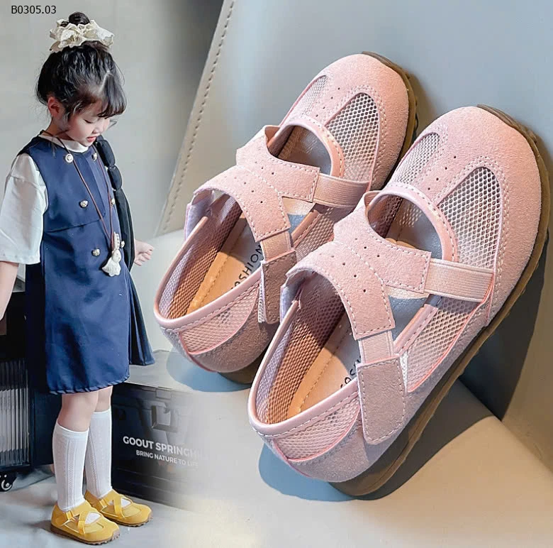 GIÀY LƯỚI HÈ BÉ GÁI-sỉ Sz 23-30 : 138k            Sz 31-36 : 148k 