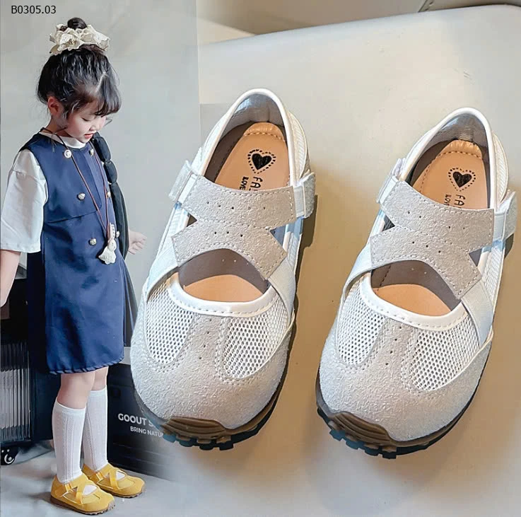 GIÀY LƯỚI HÈ BÉ GÁI-sỉ Sz 23-30 : 138k            Sz 31-36 : 148k 