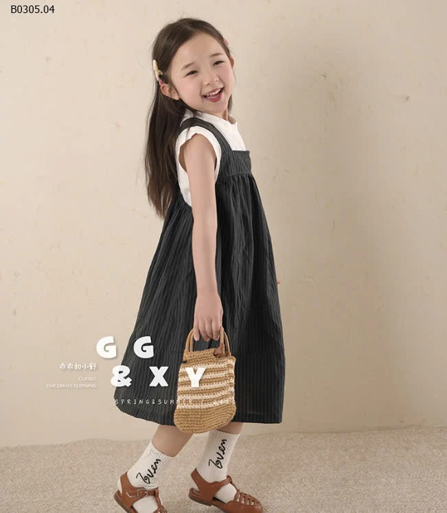 Váy yếm dáng dài dễ thương -sỉ 155k