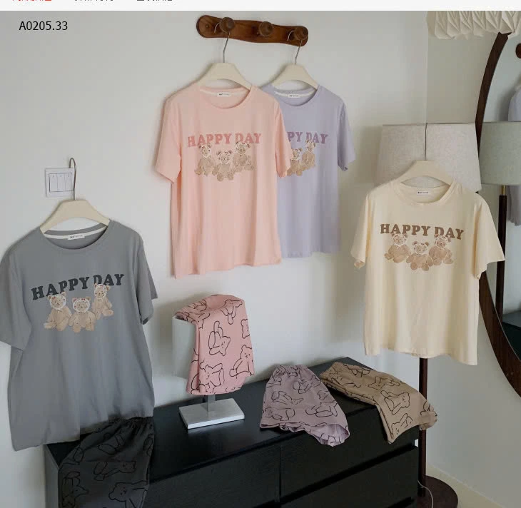 SET BỘ NGỦ GẤU HAPPY DAY -sỉ 170k