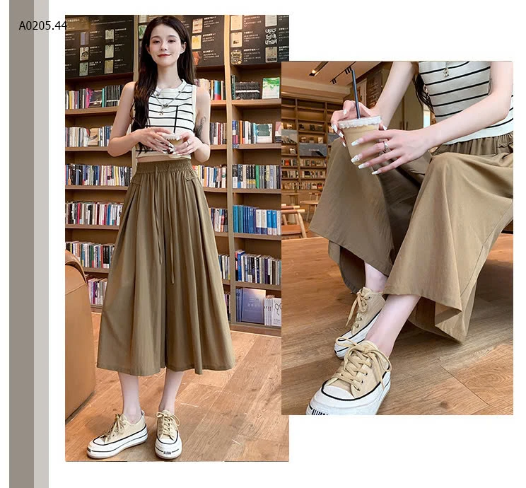 QUẦN RỘNG GIẢ VÁY DÁNG DÀI-sỉ 140k