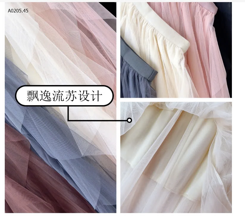 CHÂN VÁY MIDI CHỮ A -sỉ 137k