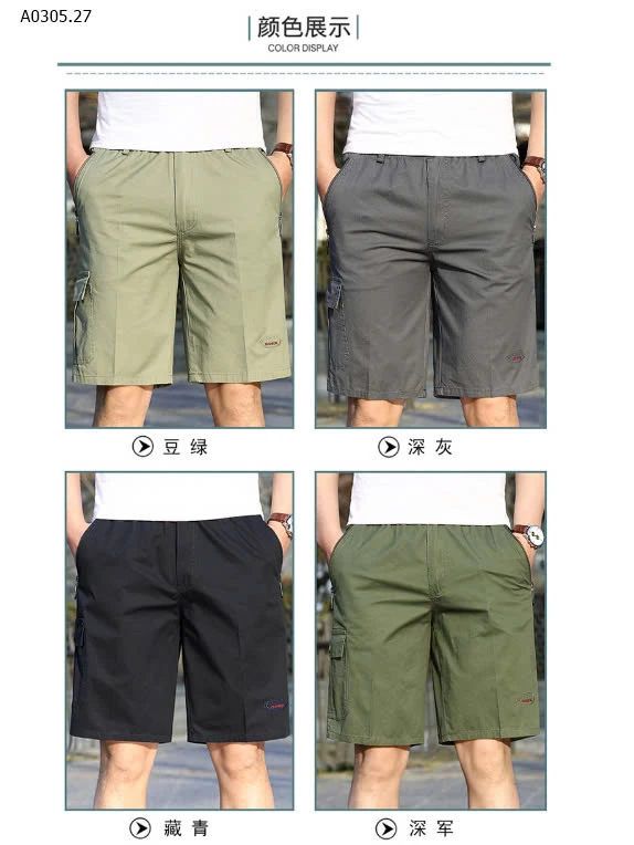 QUẦN SHORT KAKI CHO NAM -sỉ 165k
