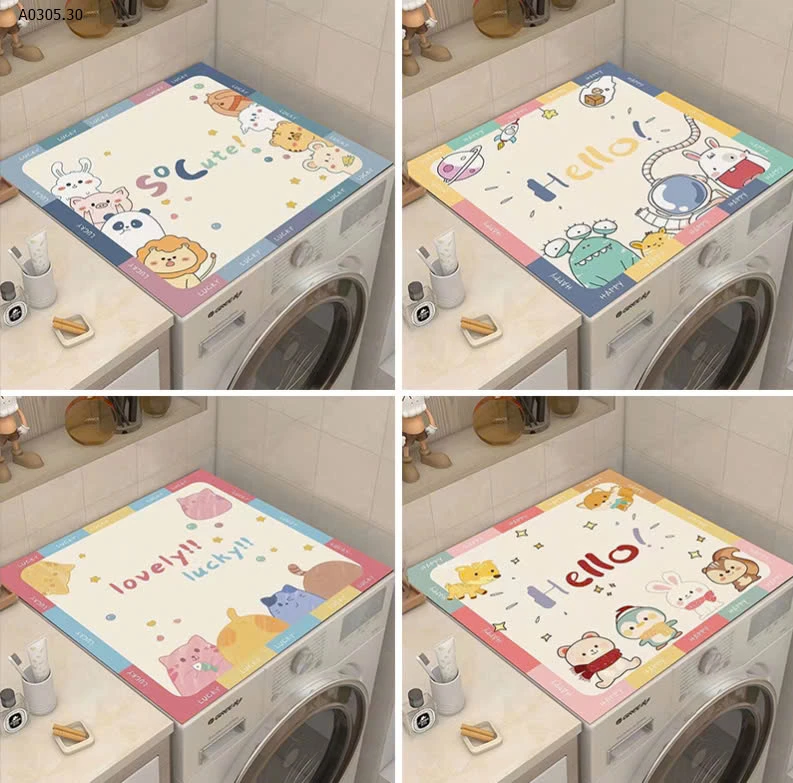 THẢMM CHE BỤI MÁY GIẶT TỦ LẠNH CỰC XINH-sỉ 55k