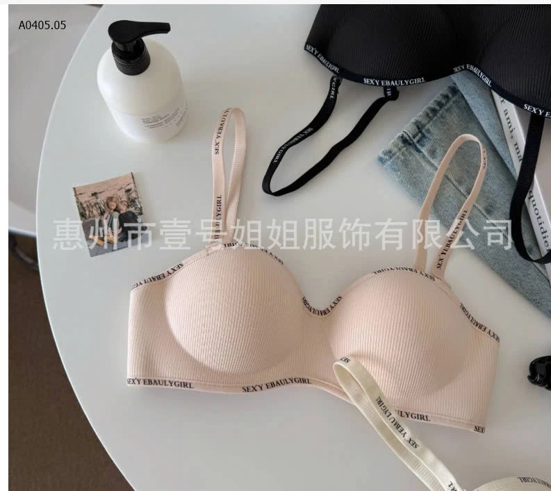 ÁO BRA VIỀN CHỮ QUẢ NGANG CÓ ĐỆM NGỰC -sỉ 55k