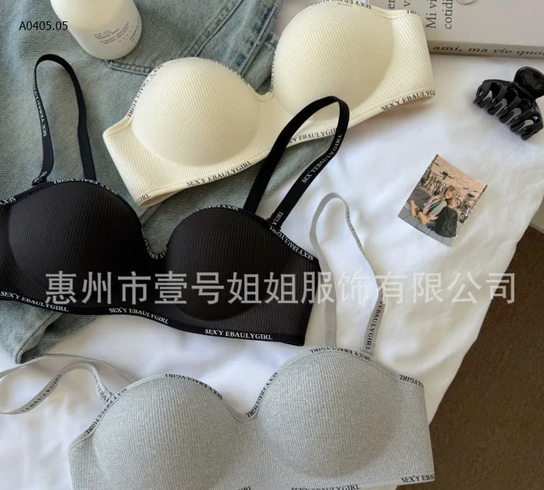 ÁO BRA VIỀN CHỮ QUẢ NGANG CÓ ĐỆM NGỰC -sỉ 55k