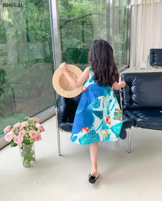 Váy sát nách hoa cho bé gái 1-sỉ 59k