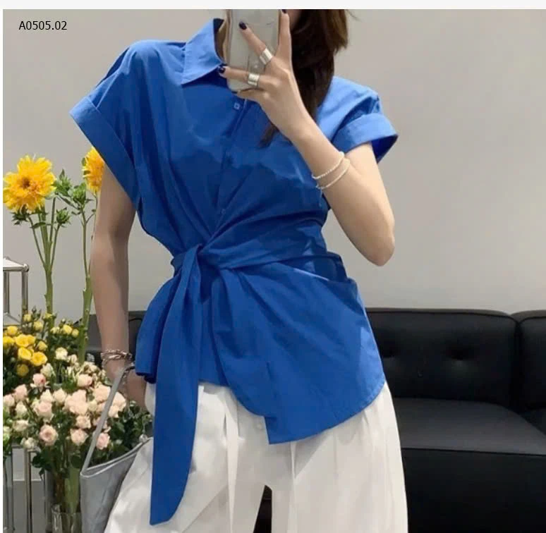 ÁO SƠ MIi CỘC TAY VẠT CHÉO ANNA-sỉ 173k