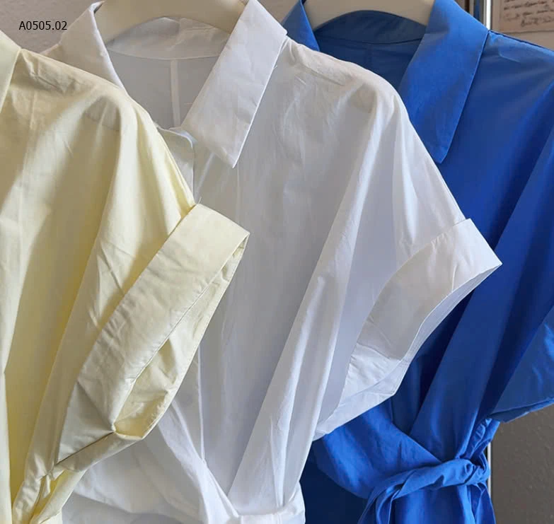 ÁO SƠ MIi CỘC TAY VẠT CHÉO ANNA-sỉ 173k